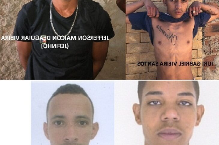 Polícia Civil de Brumado divulga fotos de foragidos da Justiça. Fotos: PC.