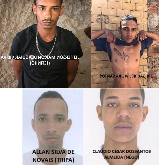 Polícia Civil de Brumado divulga fotos de foragidos da Justiça. Fotos: PC.
