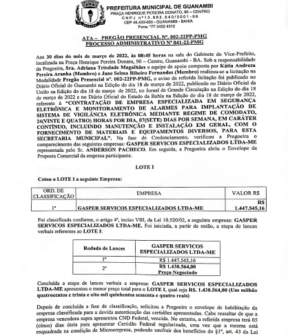 j Prefeitura de Guanambi aumenta em vinte vezes os gastos com videomonitoramento e alarmes