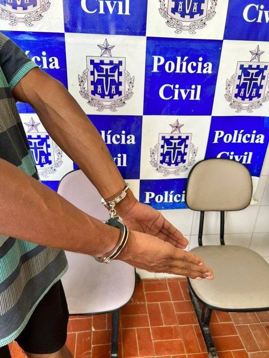 Homem que ameaçava comerciante é preso em Malhada. Foto: PC.