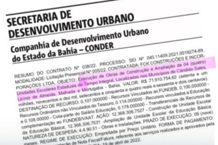 Licitação Malhada. Foto: reprodução ASCOM