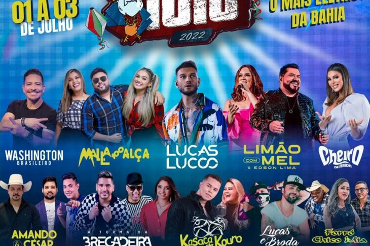 Programação do São Pedro de Iuiu. Foto: reprodução prefeitura