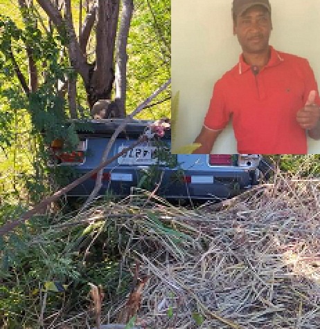 Edivaldo Pereira da Silva morreu no local. Foto: reprodução.