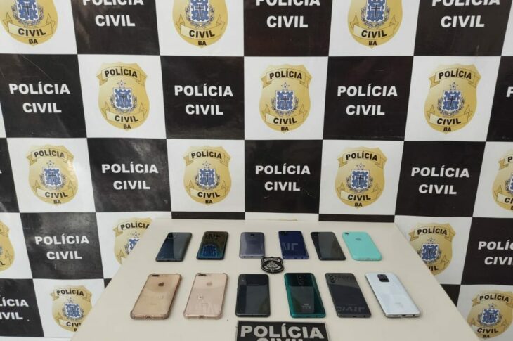 Aparelhos de celulares furtados são recuperados. Foto: PC