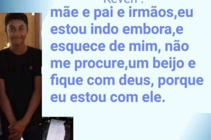 Adolescente desaparece na zona rural de Iuiu. Foto: reprodução família