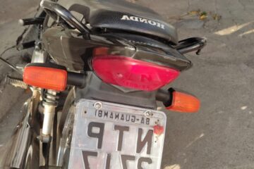 Acidente envolvendo duas motos deixa três feridos em Guanambi. Foto: Smtran