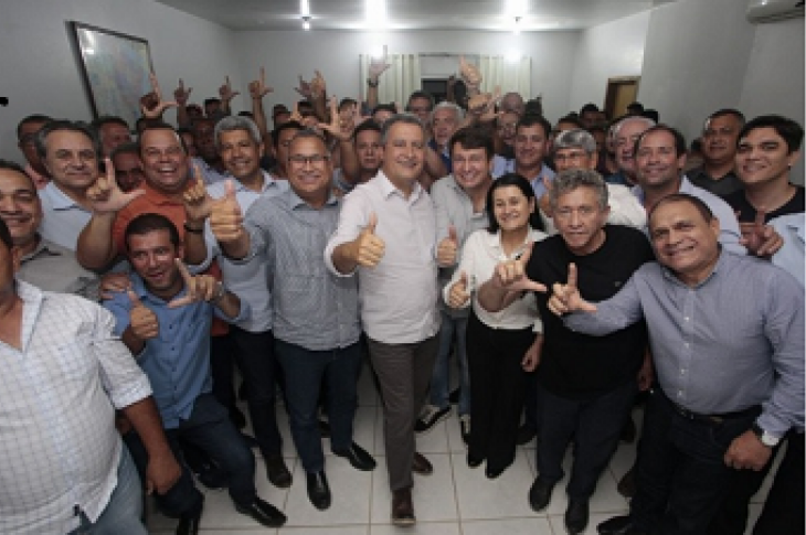 Jerônimo Rodrigues recebe apoio de prefeitos do PP,PL e PSDB. Foto: reprodução ASCOM de Jerônimo Rodrigues
