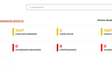 Dados atualizados pela secretaria de saúde. Foto: reprodução portal da Prefeitura de Carinhanha