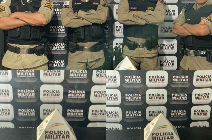 Suspeito de tráfico é preso transportando drogas de Cocos para Montalvânia. Foto: PM/MG