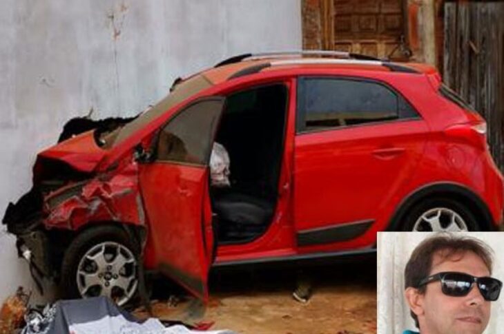 Carro em alta velocidade atropela e mata professor. Foto: reprodução Achei Sudoeste