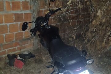 Moto recuperada em Carinhanha. Foto: Polícia Militar