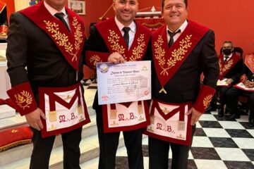 Em Sessão de posse loja Maçônica. Foto: reprodução ASCOM