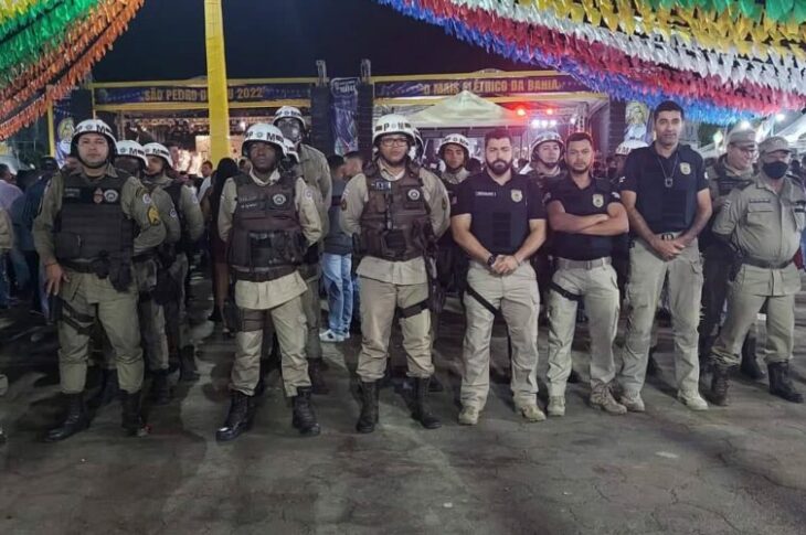 Efetivo das polícias Militar e Civil. Foto: Polícia Militar (PM)