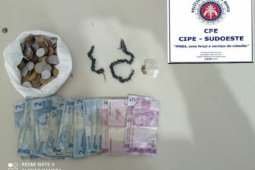 Cipe Sudoeste apreende drogas. Foto: Cipe Sudoeste