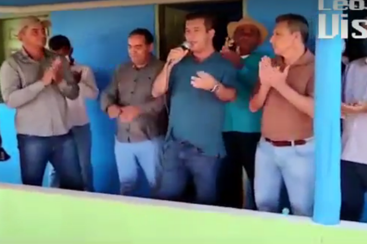 Léo Visão e Charles Fernades visitam comunidade de Baixa do Juá. Foto: reprodução