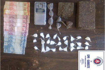 Homem suspeito de tráfico é preso em Palmas de Monte Alto.Foto: Cipe/Sudoeste