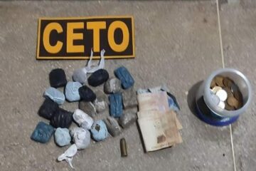 Trio é preso com drogas em Guanambi. Foto: 17º BPM de Guanambi