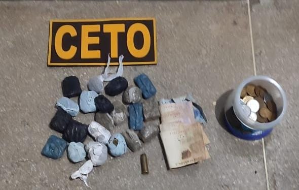 Trio é preso com drogas em Guanambi. Foto: 17º BPM de Guanambi