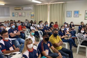 Profissionais do Samu de 10 cidades passam por treinamento. Foto: Nilvan Patez