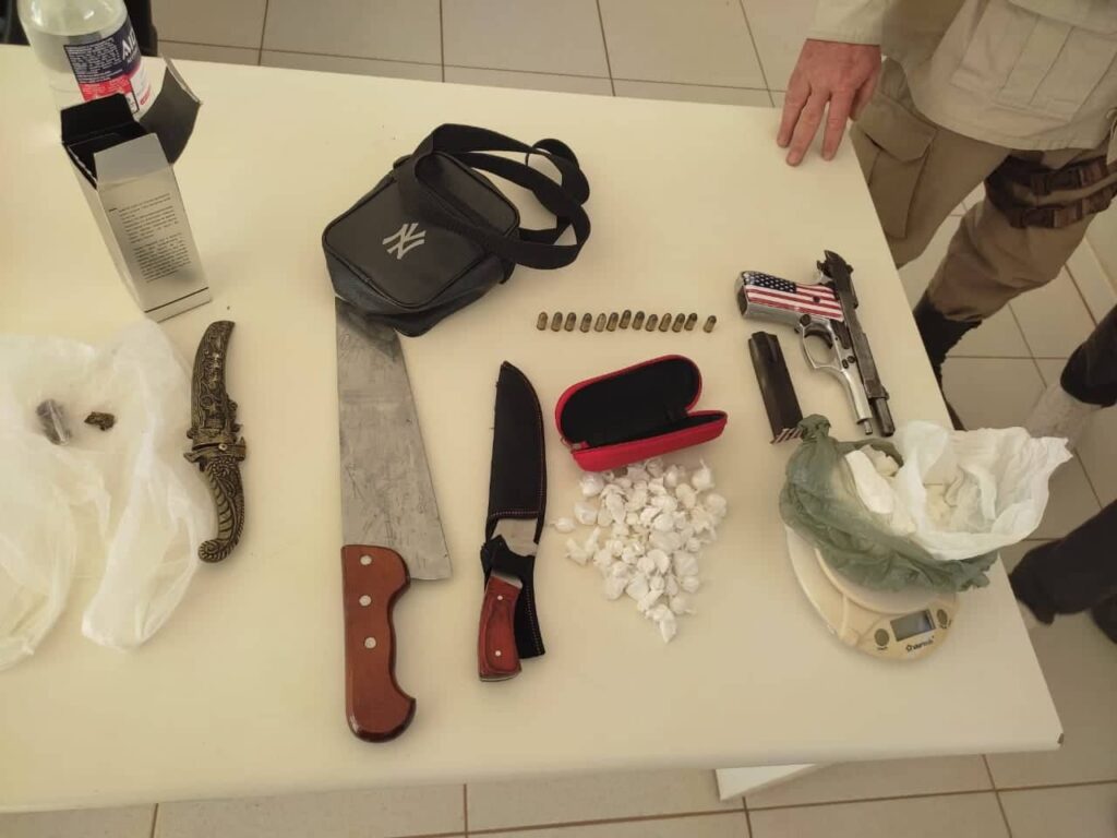 Material apreendido em Caetité. Foto: Polícia Militar