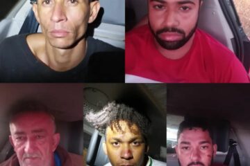 Suspeitos de assalto em Serra do Ramalho. Foto: reprodução.