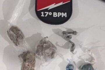 Adolescentes são apreendidos com drogas. Foto: Polícia Militar