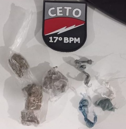 Droga apreendida em Guanambi. Foto: Polícia Militar (PM)