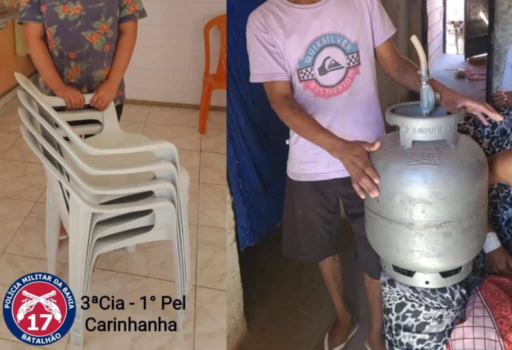 Polícia prende suspeito de furto e receptadores. Foto: Polícia Militar