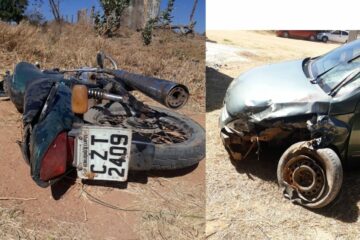 Motociclista fica gravemente ferido após acidente. Foto: SMTran
