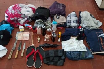 Objetos recuperados. Foto: Polícia Militar