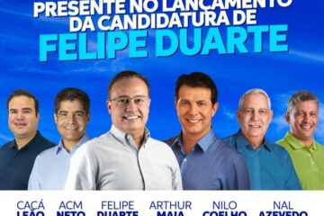 Lançamento da candidatura de Felipe Duarte. Foto: divulgação.