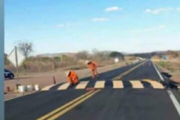 Dnit instala redutores de velocidade. Foto: enviada por leitor