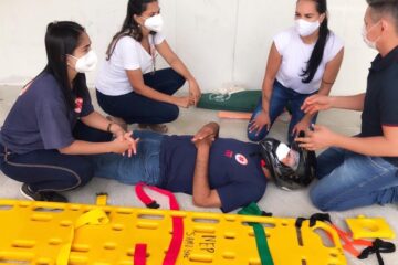 Treinamento pré-hospitalar. Foto: ASCOM