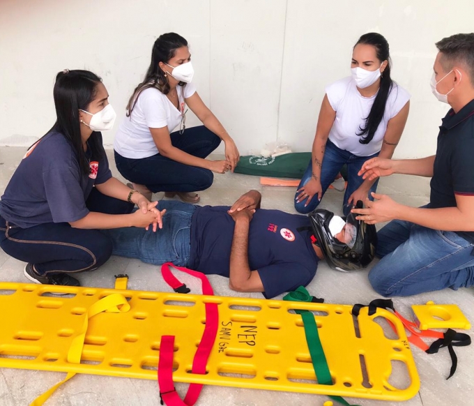 Treinamento pré-hospitalar. Foto: ASCOM