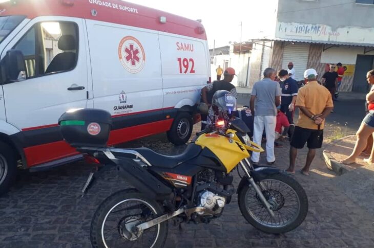 Idoso é atropelado em Guanambi. Foto: SMtran