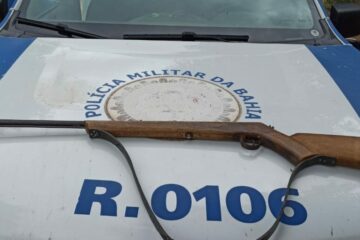 Arma apreendida. Foto: Polícia Militar