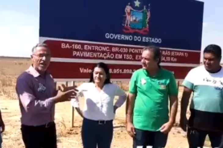 Candidatos na BA-160. Foto: reprodução