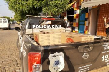 Carga recuperada. Foto: Polícia Civil