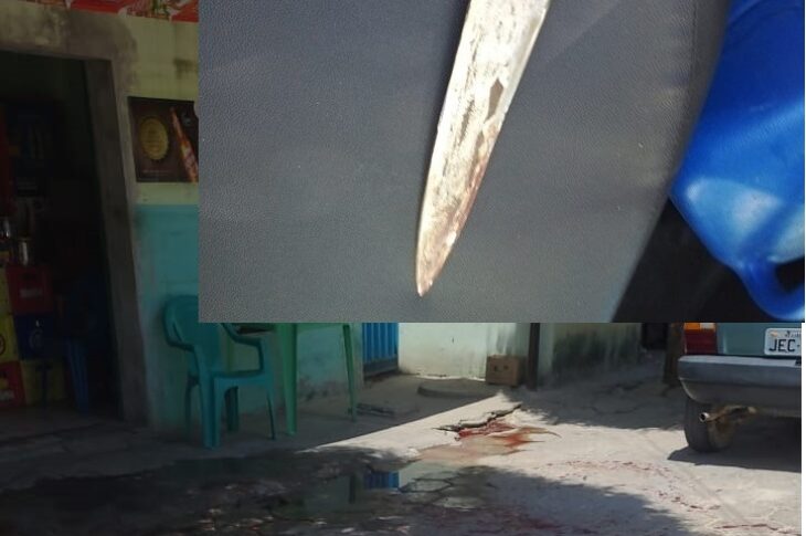 Local do crime. Foto: Polícia Militar