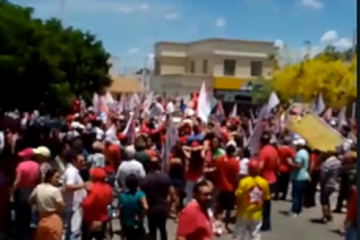 Caminhada em Guanambi. Foto: reprodução rede social