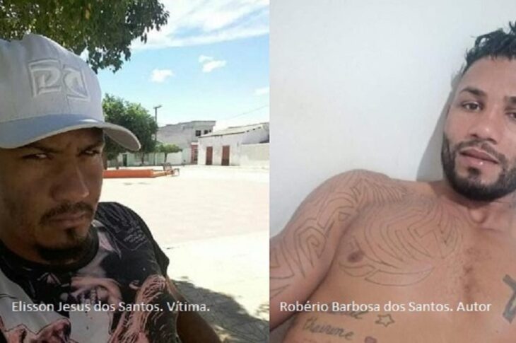 Elisson Jesus dos Santos e Robério Barbosa dos Santos. Foto: reprodução