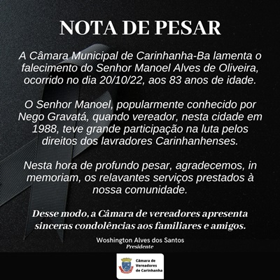 Nota de Pesar
