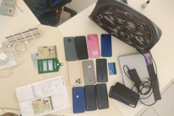 Material apreendido em Caetité. Foto: Polícia Militar