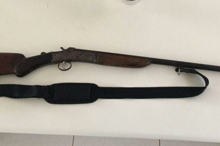 Arma apreendida. Foto: Polícia Militar