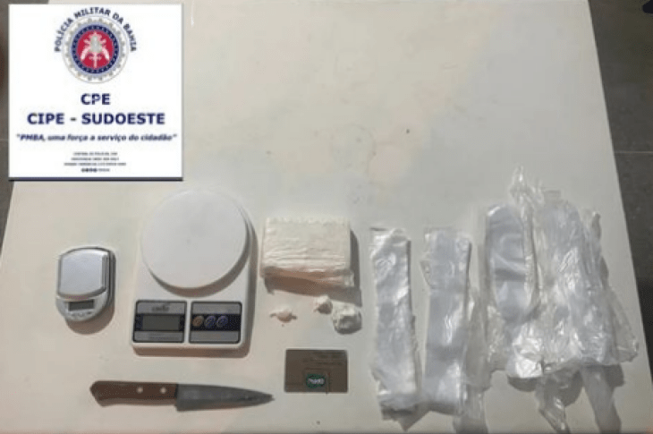 Drogas apreendidas em Guanambi. Foto: Cipe Sudoeste