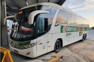 Ônibus da empresa Gontijo> Foto: Rodrigo Barraza/TV Globo