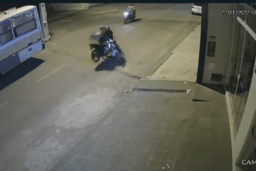 Colisão entre duas motos. Foto: reprodução SMTran