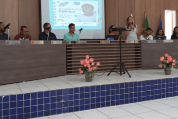 Audiência Pública para Avaliação do Plano Municipal de Educação. Foto: reprodução Secretaria de Educação