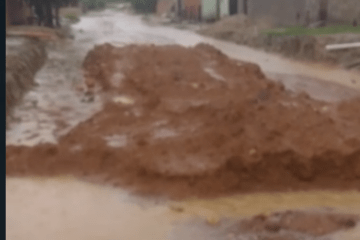 Rua Raimundo Santos. Foto: Reprodução leitor