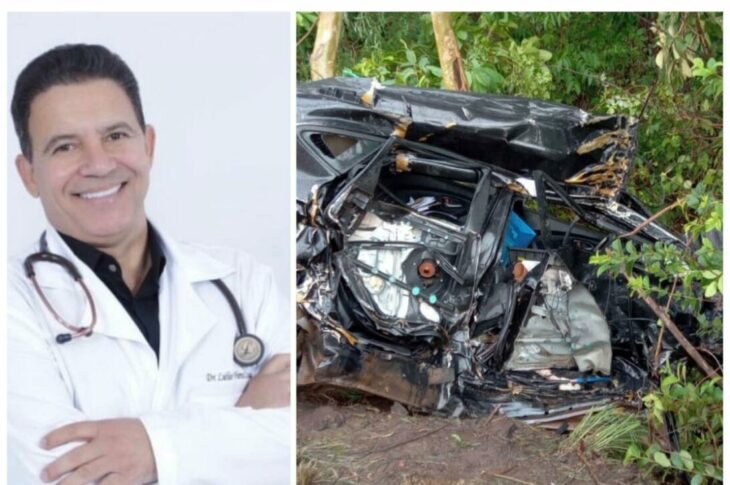 Médico de Porangatu morre em grave acidente na BR-153, no sul do Tocantins. (Imagens: produção Rede Serra Azul)